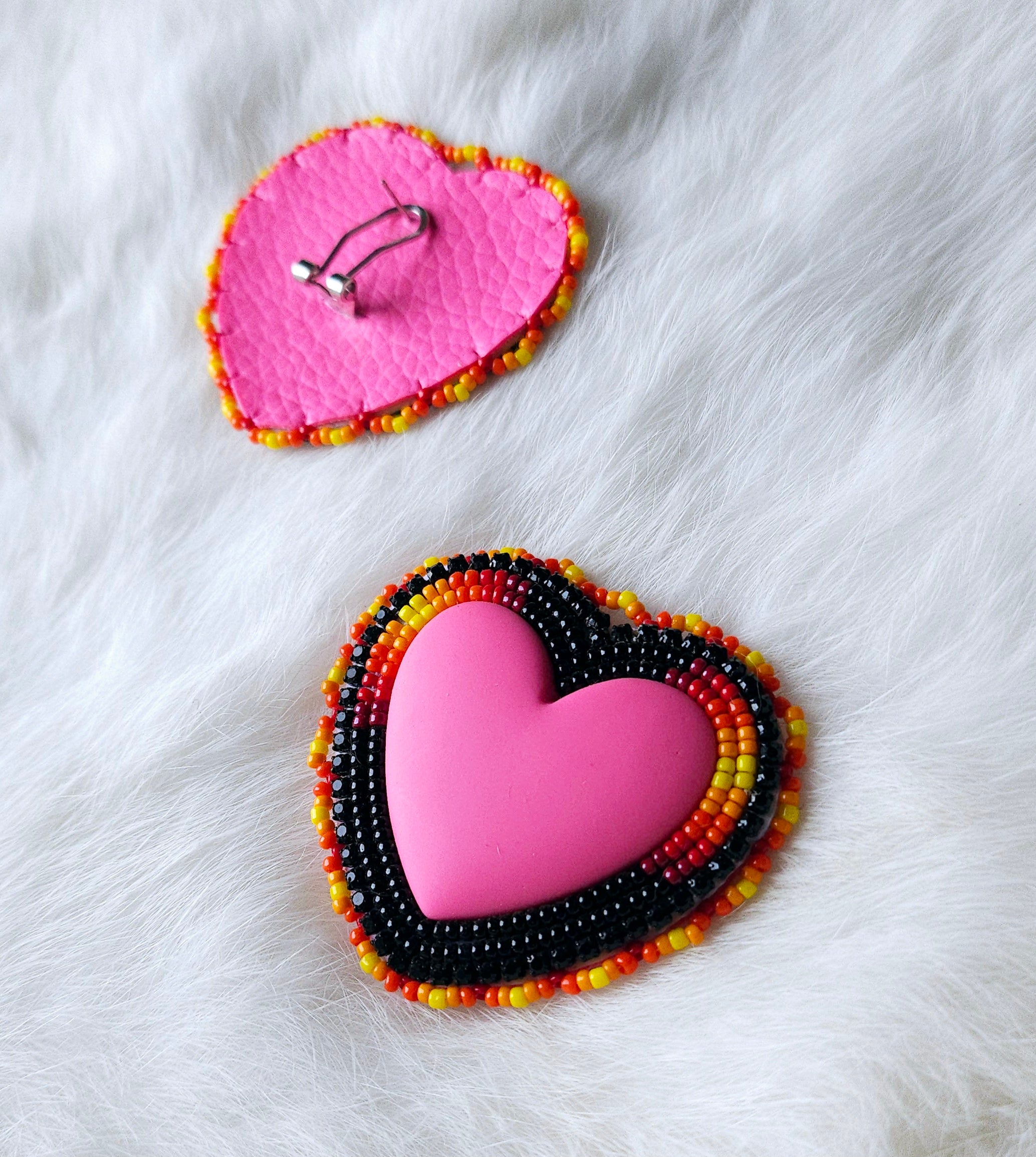 Pink Fire Earrings